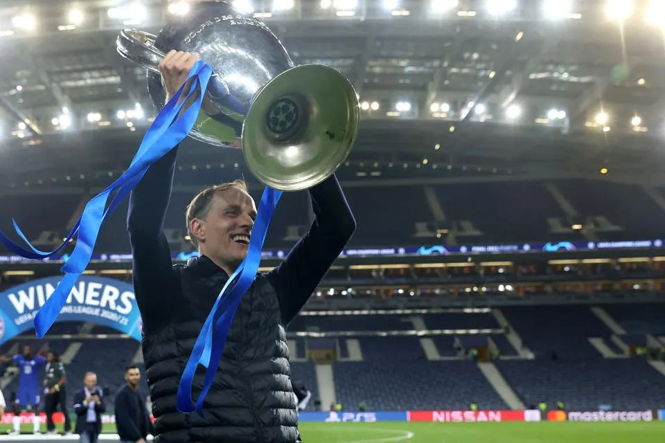 Thomas Tuchel Champions League trophy